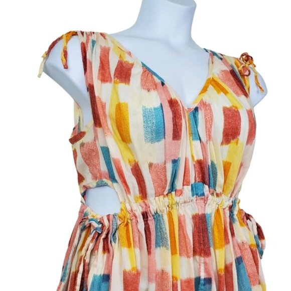 Anthropologie Womens Lilka Womens Painters Palette Side Cutout Dress Size M - Picture 5 of 8